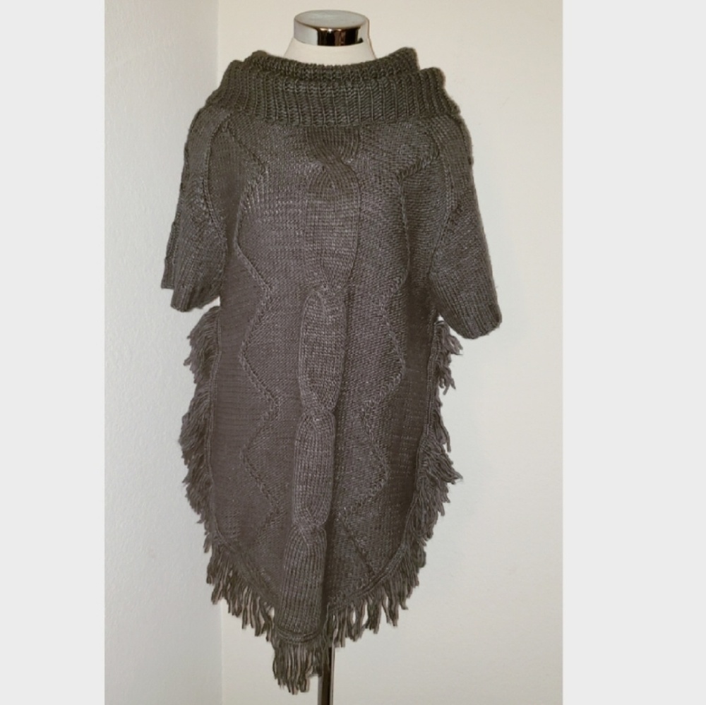 BCBGMaxAzria Fringe Sweater Dress